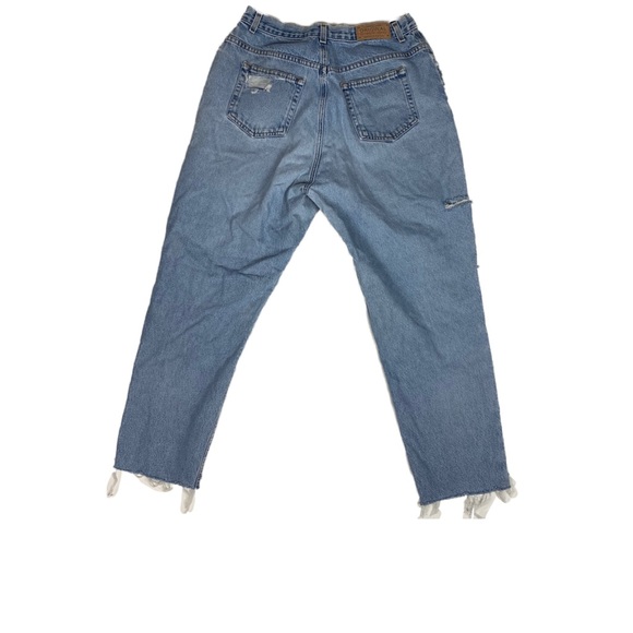 Custom Distressed Vintage Cropped High Waist Denim - Picture 2 of 9